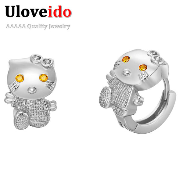 Fashion Animal Cat Earrings For Women Girls