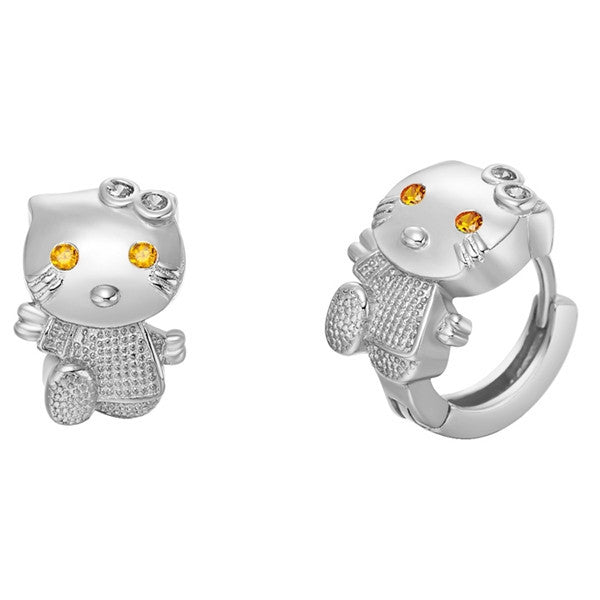 Fashion Animal Cat Earrings For Women Girls