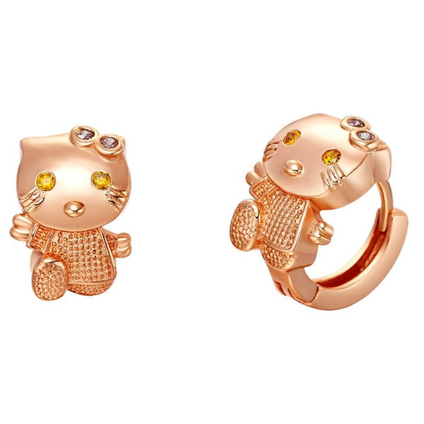 Fashion Animal Cat Earrings For Women Girls