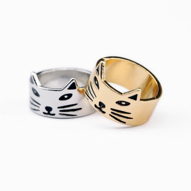 Fashion Charms Cat Rings Vintage Rings For Women