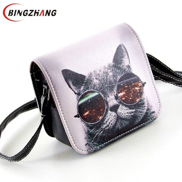 Bolsa Bolsos Carteras PU Leather Cat Handbags