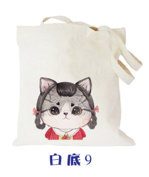 Cool Cat Canvas Cotton Tote Beach Laptop Bags