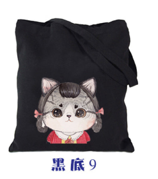 Cool Cat Canvas Cotton Tote Beach Laptop Bags