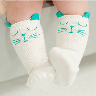 Cute Cartoon Animal Cat Leg Warmers For Newborns