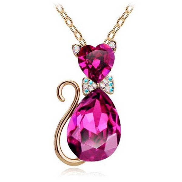 Women Accesorries Jewelry Austrian Crystal Cat