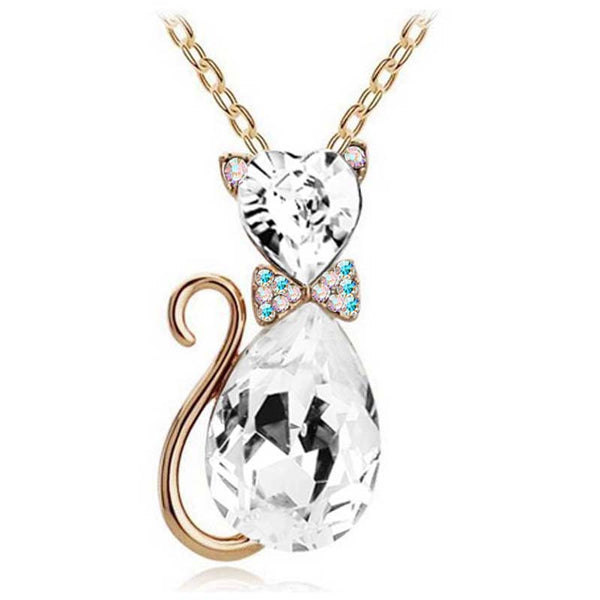 Women Accesorries Jewelry Austrian Crystal Cat