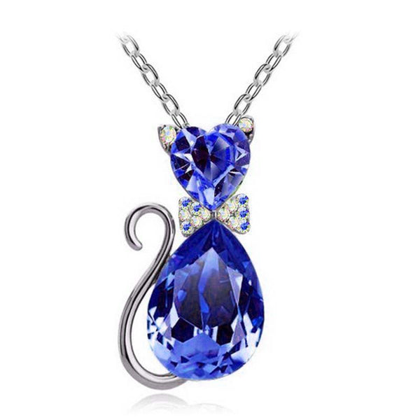 Women Accesorries Jewelry Austrian Crystal Cat