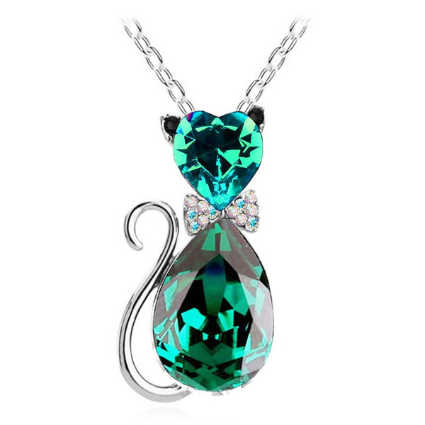 Women Accesorries Jewelry Austrian Crystal Cat