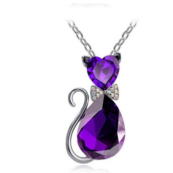 Women Accesorries Jewelry Austrian Crystal Cat