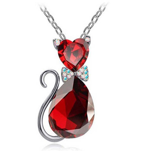Women Accesorries Jewelry Austrian Crystal Cat