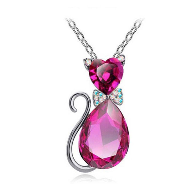 Women Accesorries Jewelry Austrian Crystal Cat