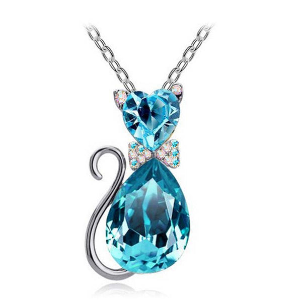 Women Accesorries Jewelry Austrian Crystal Cat