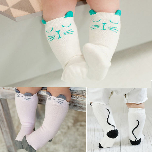 Anti Slip Cute Cartoon Cat Skid Resistance Leg Warmers