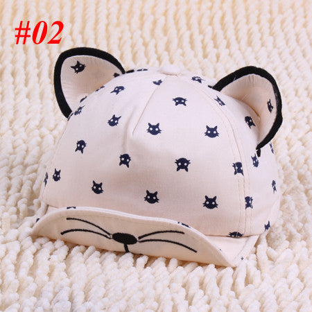 New Baby Hat With Ears Beard Stars Animal Cat Cartoon