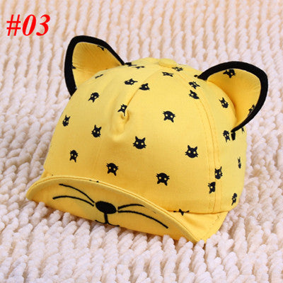 New Baby Hat With Ears Beard Stars Animal Cat Cartoon