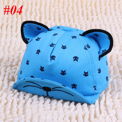 New Baby Hat With Ears Beard Stars Animal Cat Cartoon