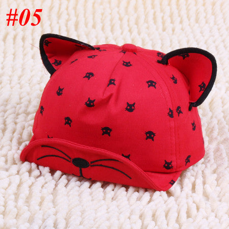 New Baby Hat With Ears Beard Stars Animal Cat Cartoon