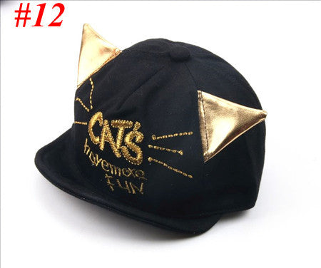 New Baby Hat With Ears Beard Stars Animal Cat Cartoon