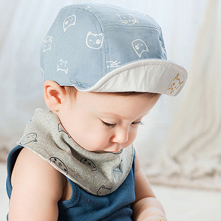 New Baby Hat With Ears Beard Stars Animal Cat Cartoon