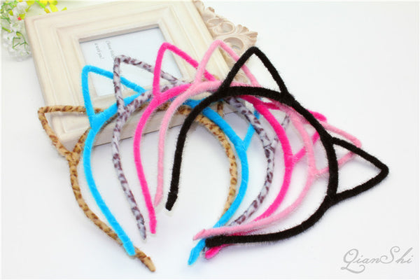 Korean Lovely Plush Cat Ears Baby Headband